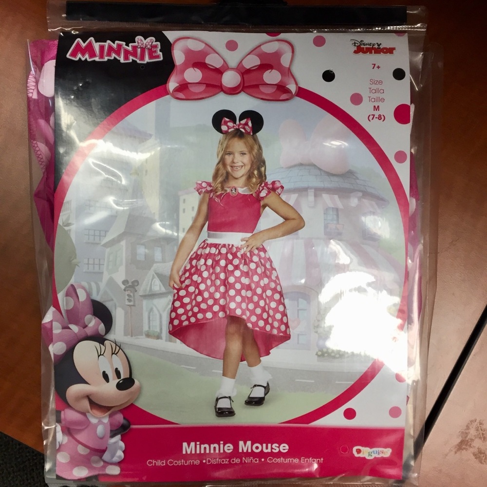 NWT Girl's Disney Junior Minnie Mouse Costume - Picture 3 of 6
